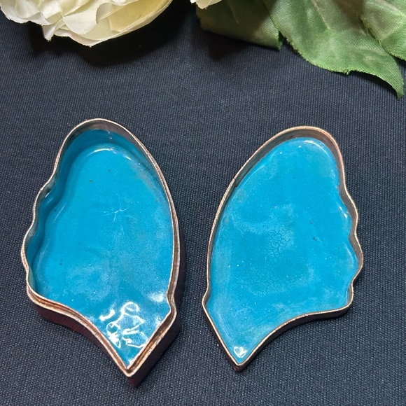 Vintage Cloisonné Butterfly Trinket Boxes - Picture 4 of 16